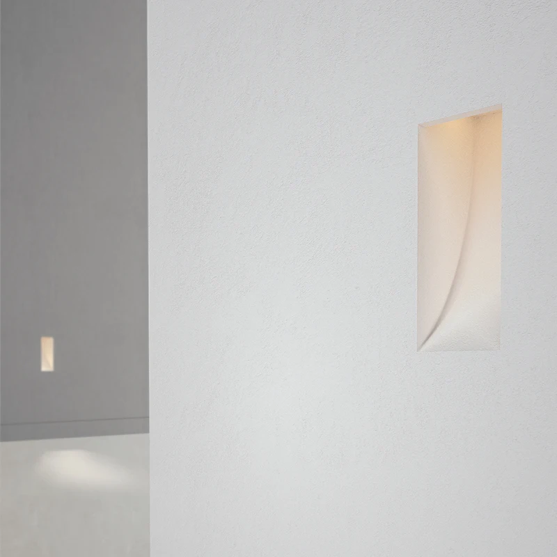 Gypsum Recessed Spotlight LED Square Trimless Downlight Gypsum Lamp Ceiling Spotlight