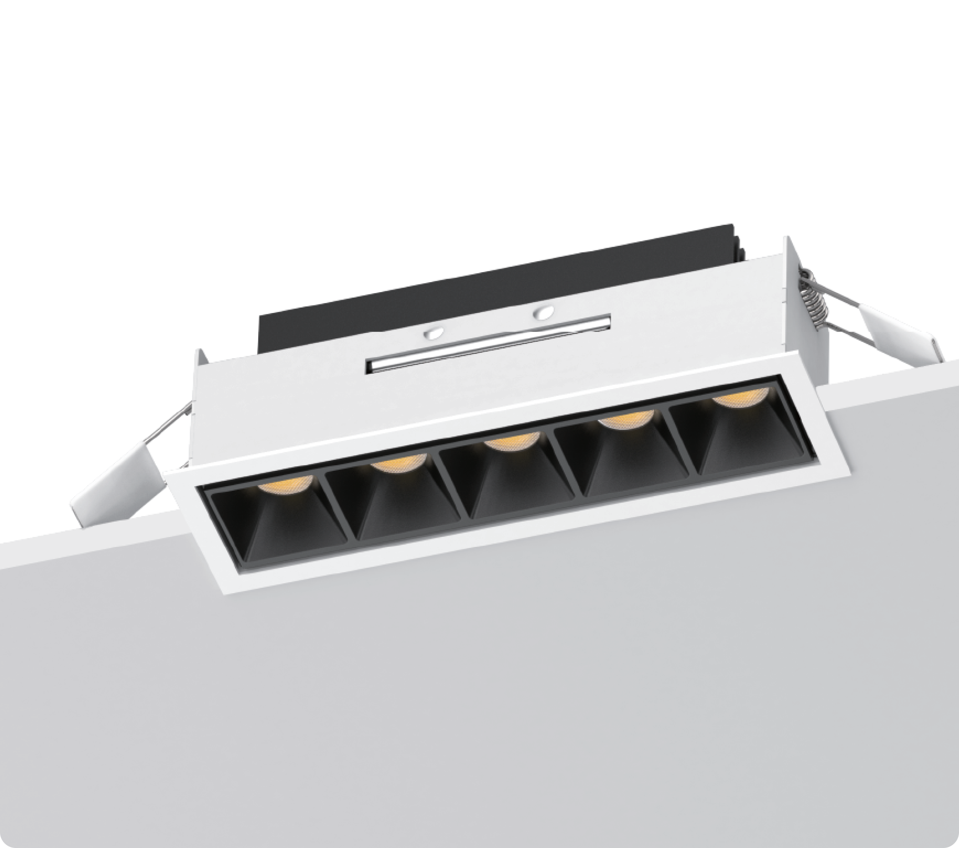 Spotlights Recessed LED Linear Multi Spot Directional 5-Light LED Recessed Downlight – ESENC-S16QS