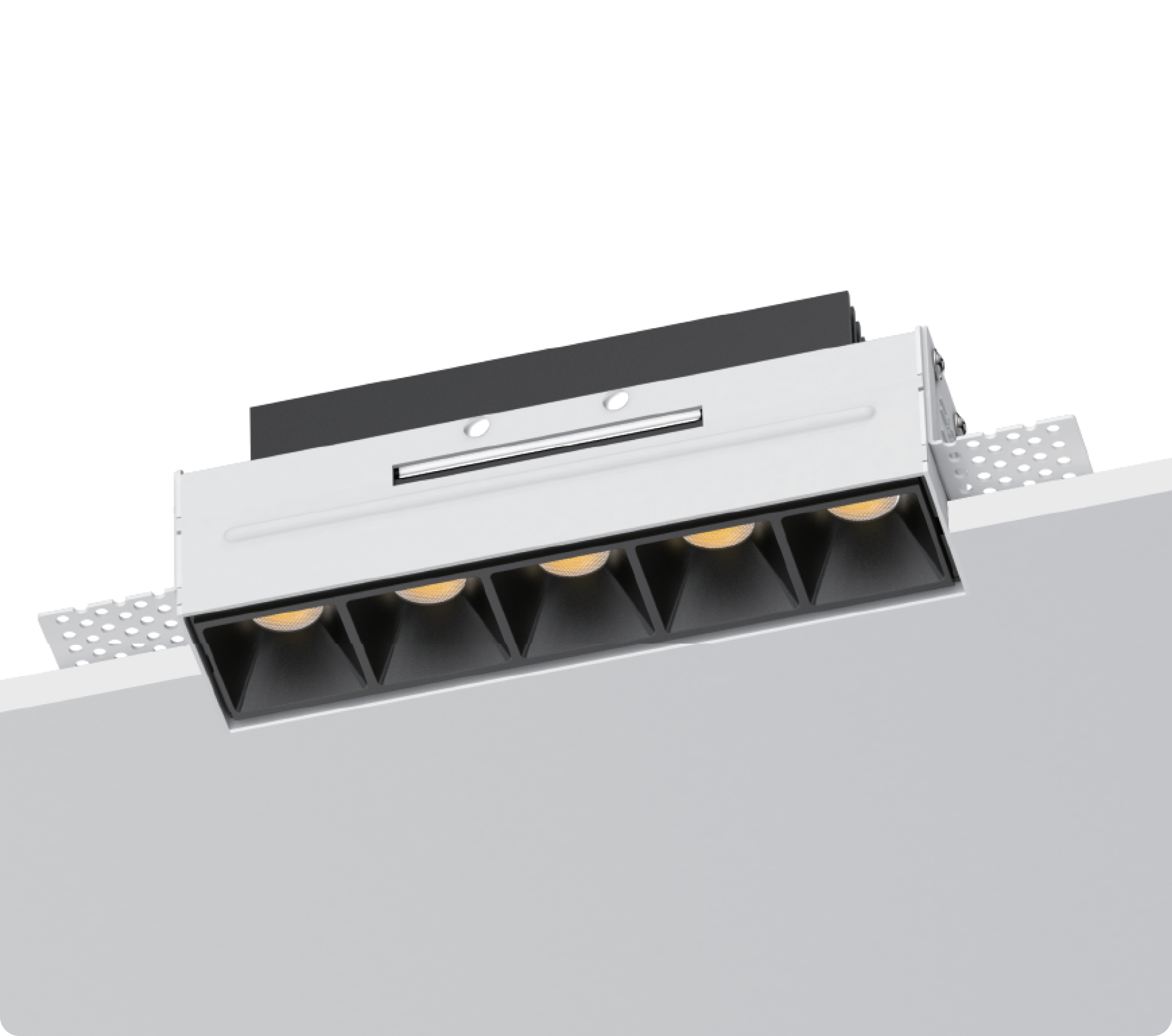 Spotlights Recessed LED Linear Multi Spot Directional 5-Light LED Recessed Downlight – ESENC-S16QT