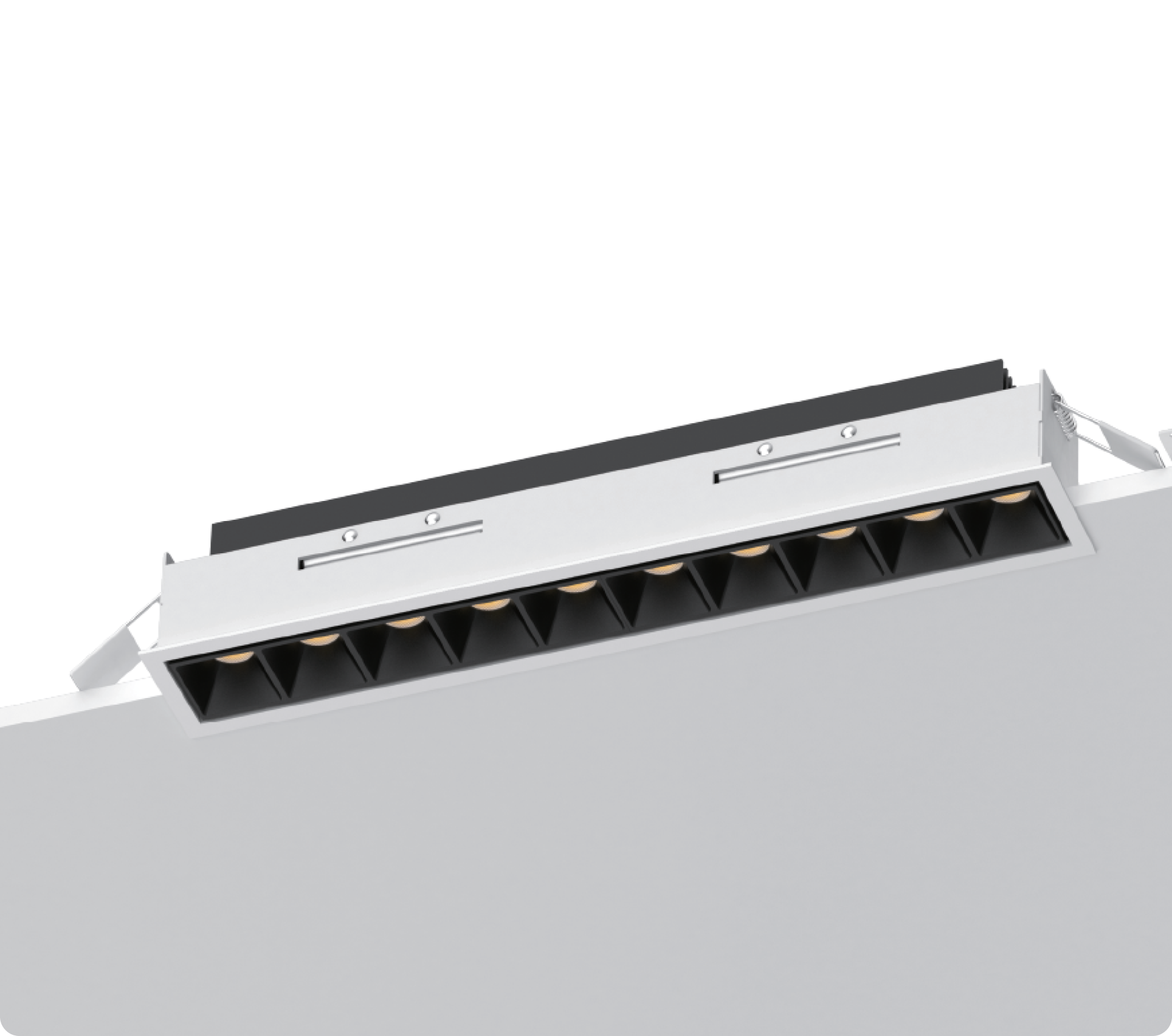 Spot Multi 10-Light LED Recessed Downlight Modern Linear Grille Spot Lights LED Ceiling Lamps – ESENC-S21QS