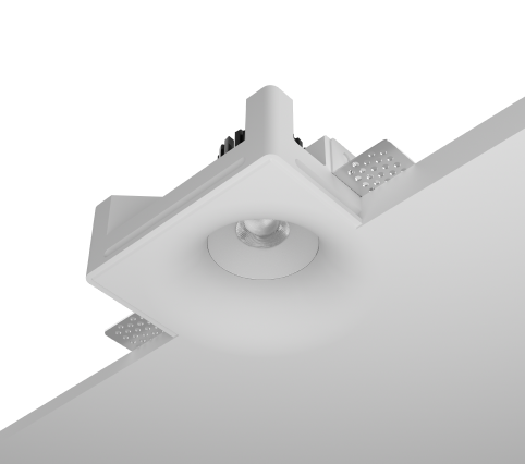 Gypsum Recessed Spotlight LED Square Trimless Downlight Gypsum Lamp Ceiling Spotlight
